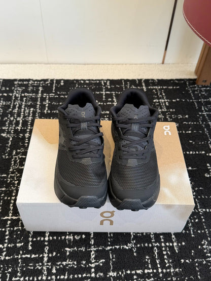 On Cloudmonster Unisex Road Running Sneakers Triple All Black Thick CloudTec Cushion Sport Shoes