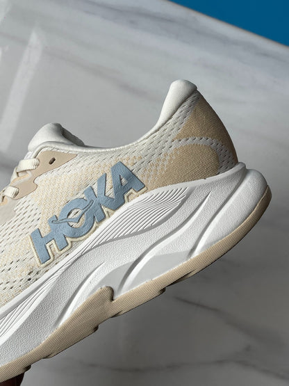 Hoka Rincon 4 Running Shoe Silver Gray | Beige