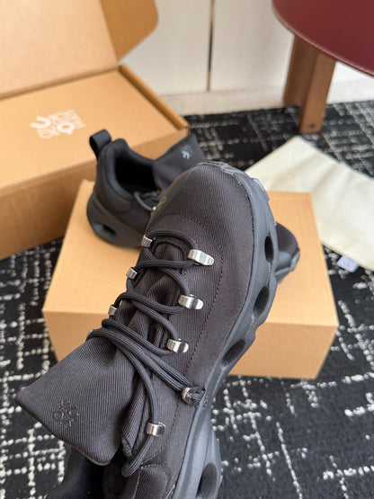 On x Loewe Cloudtilt All Black Co-branded Cloud Cushion Outdoor Hiking Trail Shoes