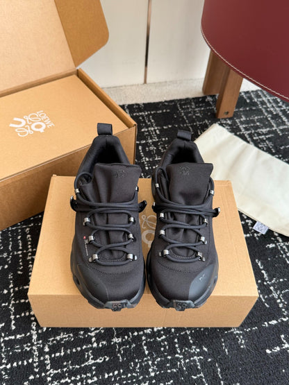 On x Loewe Cloudtilt All Black Co-branded Cloud Cushion Outdoor Hiking Trail Shoes