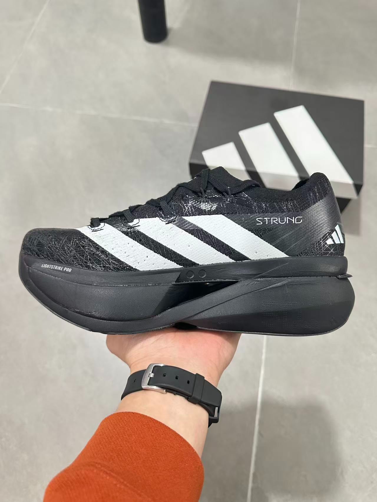 Adidas Adizero Prime X3 Strung Shoes Black | White