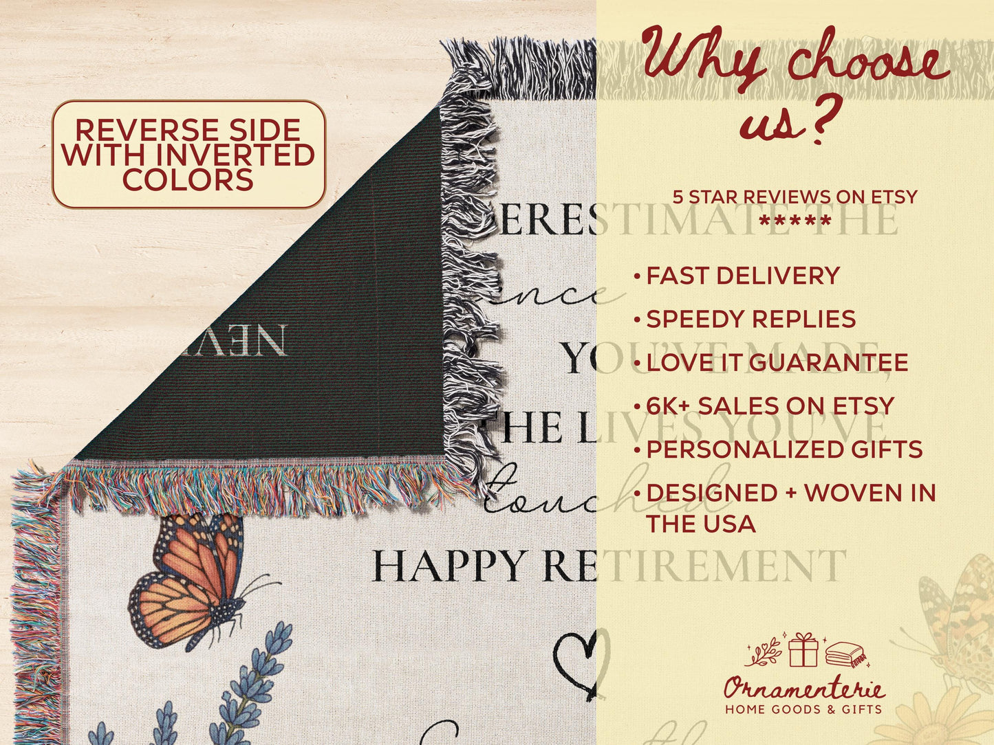 Customizable Retirement Blanket Custom Gift For Women Retired Nurse Teacher Doctor Personalizable Employee Goodbye Coworker Farewell Present