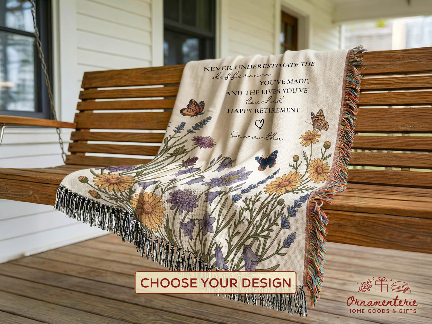 Customizable Retirement Blanket Custom Gift For Women Retired Nurse Teacher Doctor Personalizable Employee Goodbye Coworker Farewell Present