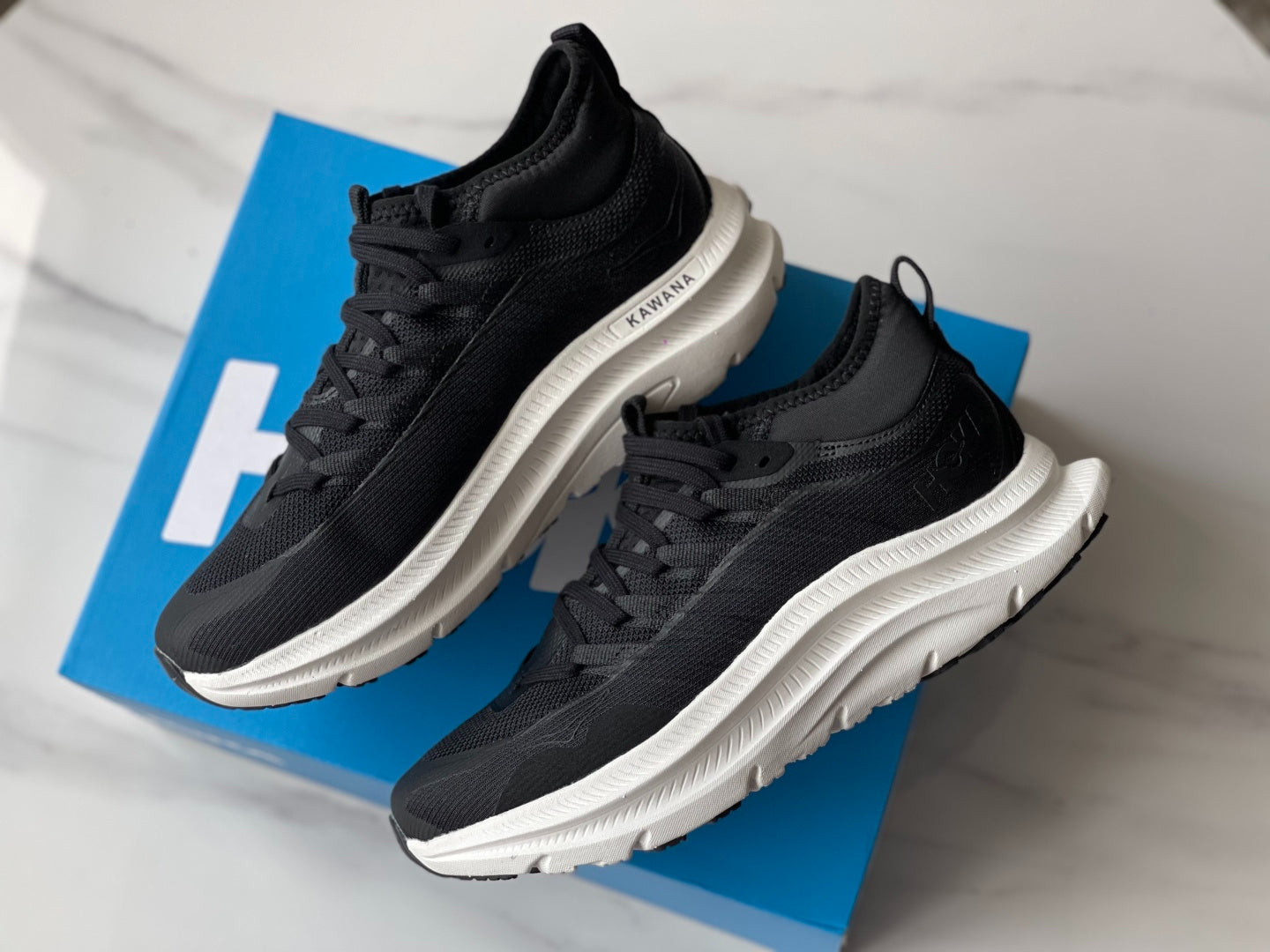 Hoka M Kawana Mid Training Shoes Black White