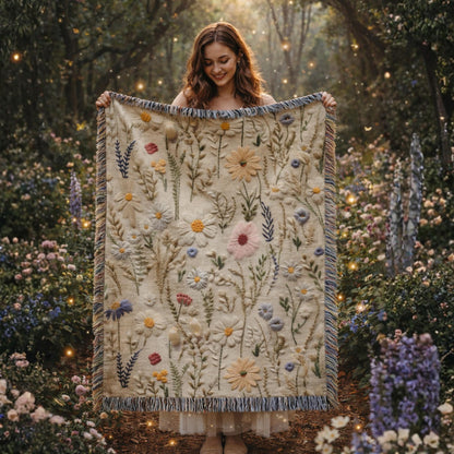 Senior 2026 Graduation Blanket, Floral Gift for Daughter, Personalized High School Keepsake 016