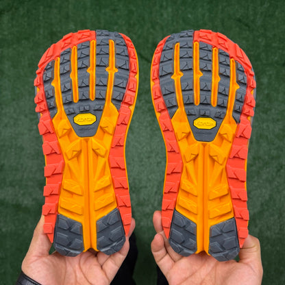 Altra Olympus 6 Grey Orange Yellow Zero Drop Breathable Trail Running Sneakers