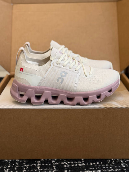 White Dusty Pink On Cloudswift 4 CloudTec Cushion Sneakers Breathable Mesh Women Running Shoes