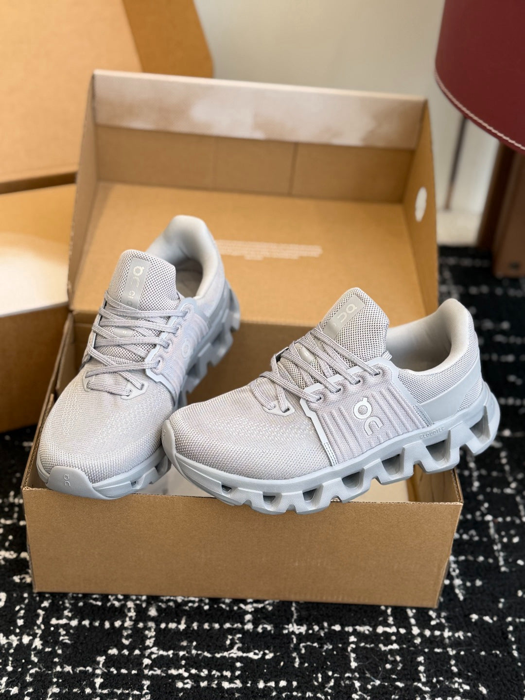 Alloy Gray On Cloudswift 4 Mesh Upper Daily Jogging Walking Sneakers