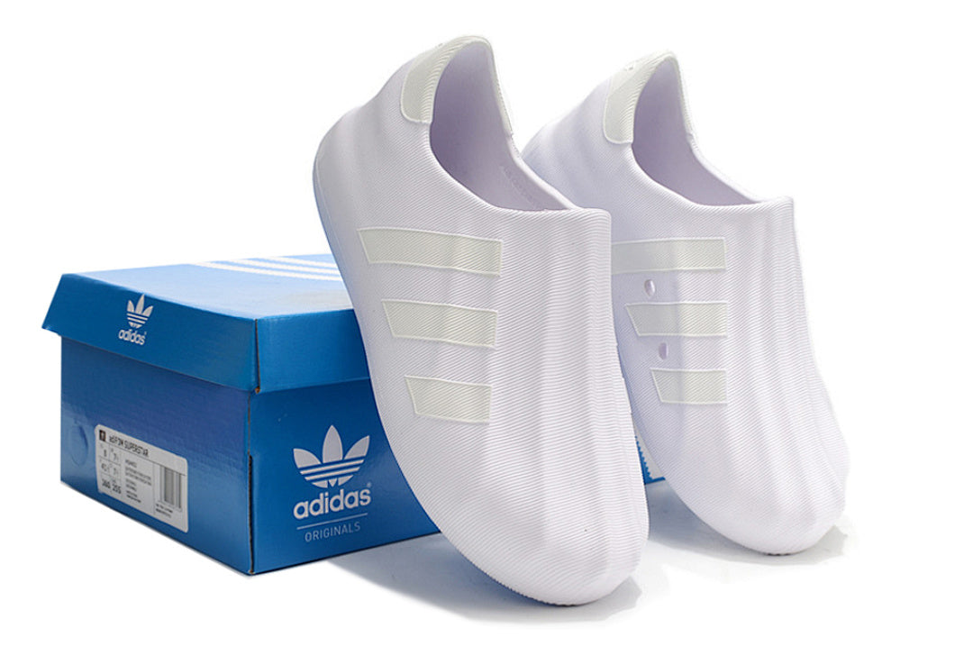 Adidas Originals AdiFOM Superstar "Triple White" Slip-On Shoes