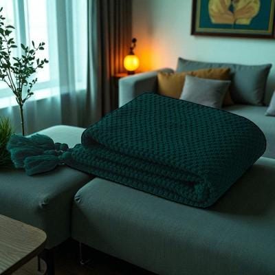Waffle Weave  Soft Cotton Throw Blanket, Lightweight Cozy Waffle Knit Blanket, Breathable Sofa Minimalist Bed Throw, Modern Home Decor Gift