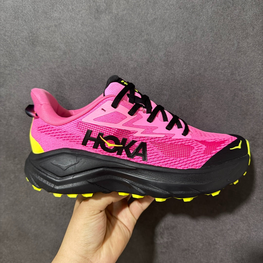 HOKA Challenger 8 All-Terrain Sneakers - Neon Rose
