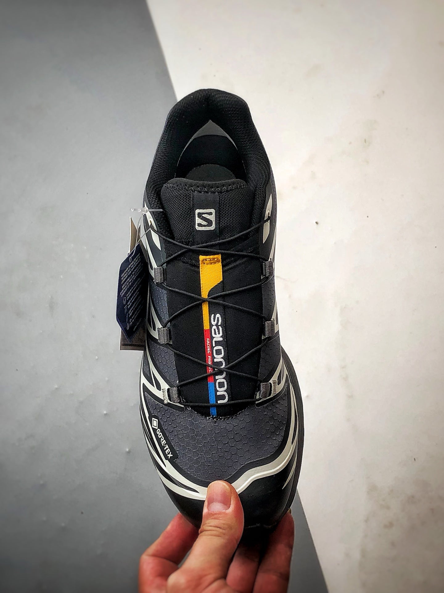 Salomon XT-6 GORE-TEX “Black Ebony Lunar Rock”