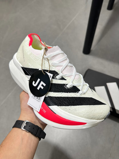 Adidas ADIZERO ADIOS PRO 4 (Cloud White / Black / Red colorway)