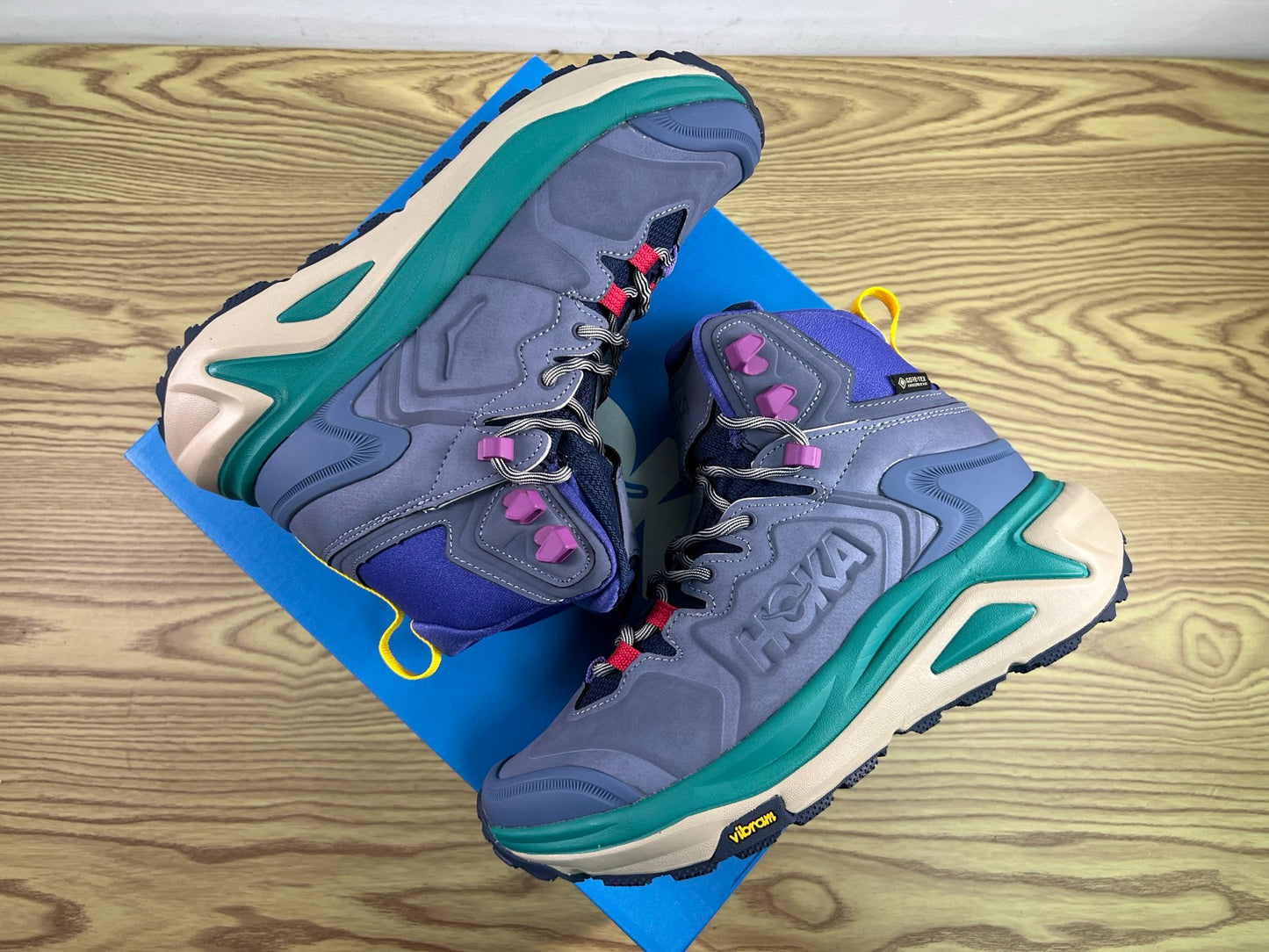 Hoka M Kaha 3 GTX Hiking Boot Dusty Purple|Jade Green