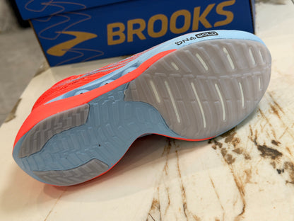 Brooks Unisex Hyperion Elite 5 Carbon-Plated Racing Shoes Pink Blue