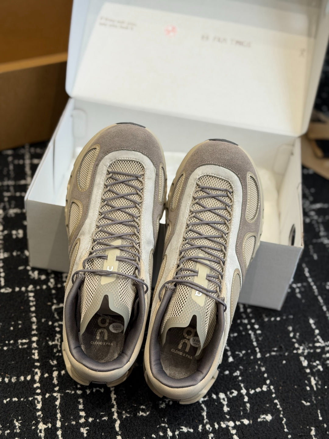 On Cloudnova Vintage Taupe Retro Suede All-Day Comfort Cloud Foam Walking Sneakers
