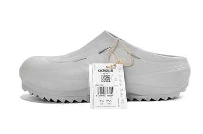 Adidas Adilette Platform Clogs Light Grey Slip-On Recovery Shoes JH9854