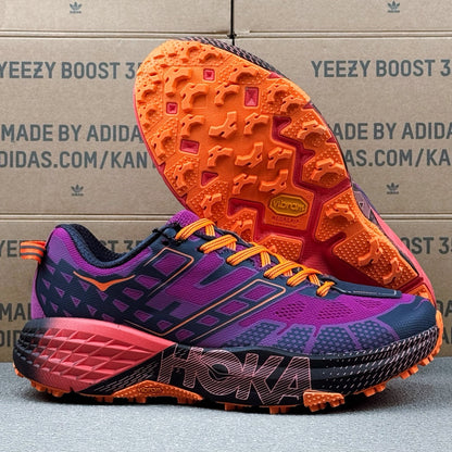 Hoka Speedgoat 2 Dark Purple | Bright Orange