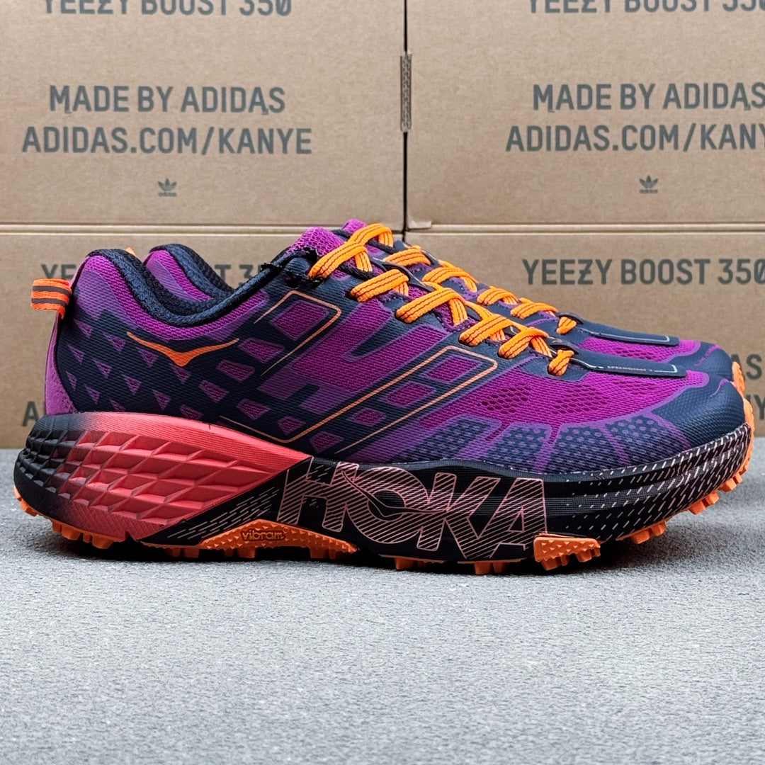 Hoka Speedgoat 2 Dark Purple | Bright Orange