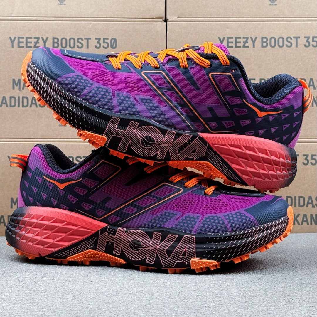 Hoka Speedgoat 2 Dark Purple | Bright Orange