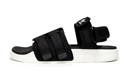 Adidas Originals Adilette 4-Strap Sandals Black White GZ8826