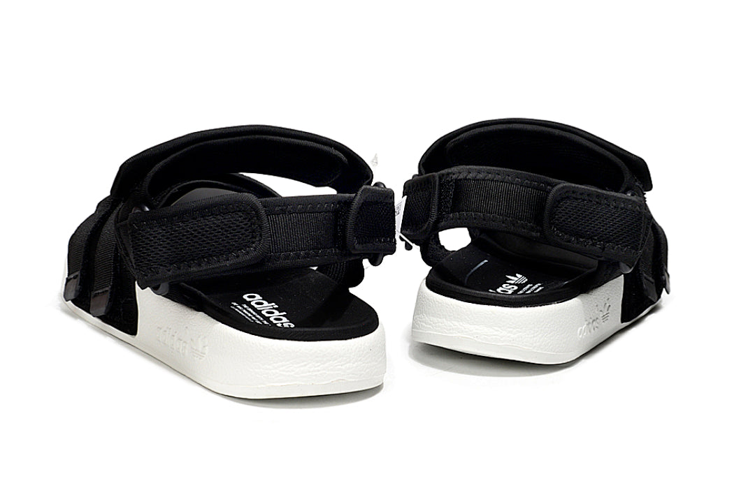 Adidas Originals Adilette 4-Strap Sandals Black White GZ8826