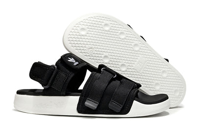 Adidas Originals Adilette 4-Strap Sandals Black White GZ8826