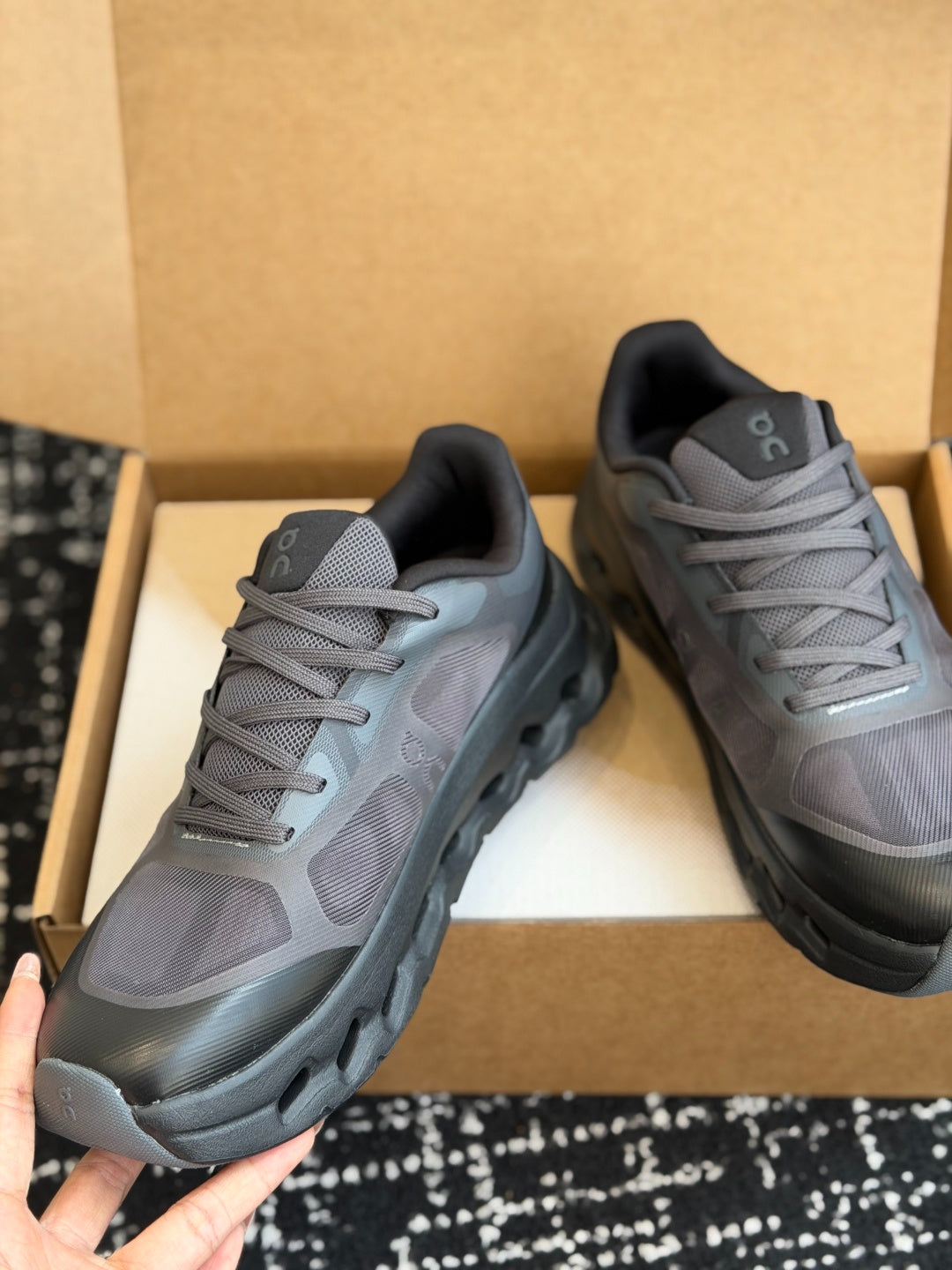 On Cloudtilt Remix All Black All-Day Comfort Cloud Foam Walking Athletic Sneakers