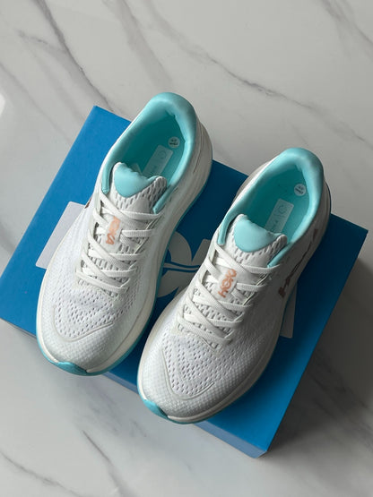 Hoka Rincon 4 Running Shoe White | Ice Blue