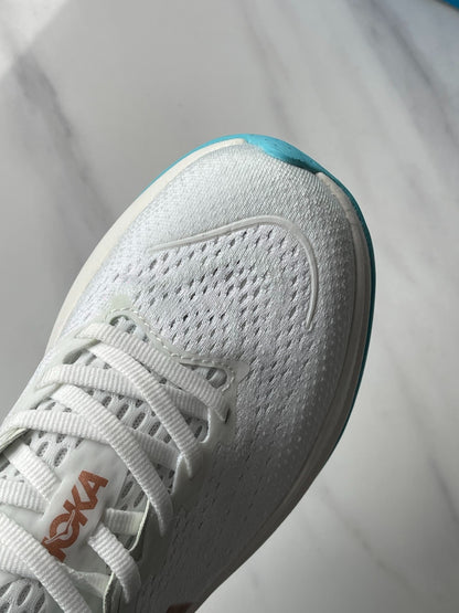 Hoka Rincon 4 Running Shoe White | Ice Blue