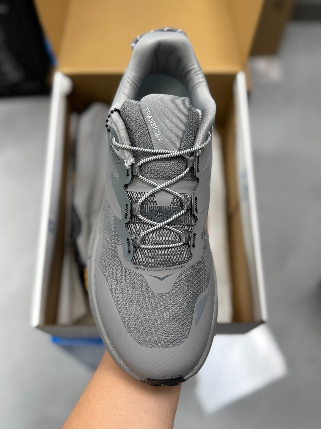 Hoka Transport GTX Cement gray-green